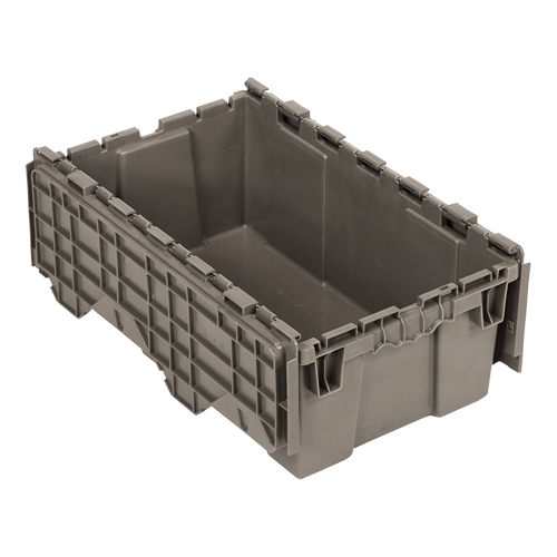 Attached-Top Distribution Container, 11-9/16" x 19-5/8' x 7-1/2", Grey Haskins Industrial Inc.