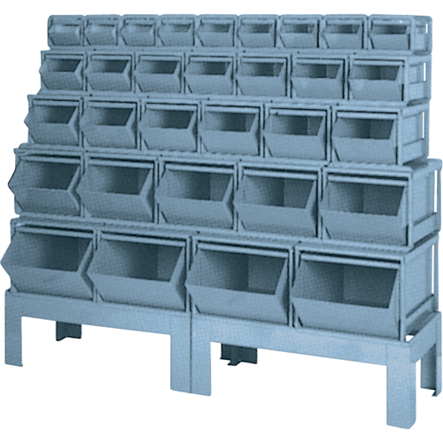 Combinaisons de bacs &agrave; assembler, Cap. 1000 lb, 68" la x 19-1/2" p x 55 1/4" h, Bleu Haskins Industrial Inc.