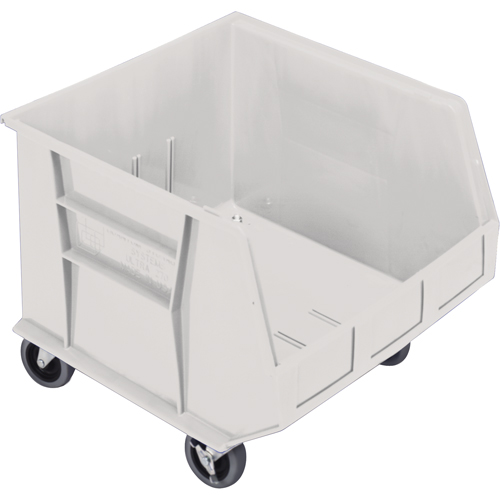 Mobile Bin, 14" H x 16-1/2" W x 18" D, 75 lbs. Capacity, Ivory Haskins Industrial Inc.