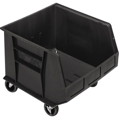 Bac mobile, 14" ha x 16-1/2" la x 18" p, Capacit&eacute; de 75 lb, Noir Haskins Industrial Inc.