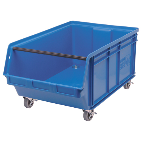 Bac mobile MAGNUM, 14-7/8" ha x 18-3/8" la x 29" p, Capacit&eacute; de 150 lb, Bleu Haskins Industrial Inc.