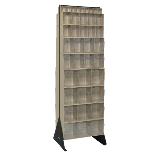 Support pour bacs basculants, 23-5/8" la x 16" p x 75" h, 72 tiroirs Haskins Industrial Inc.