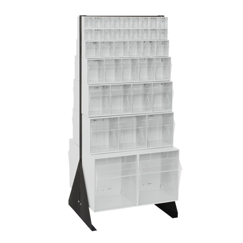 Support pour bacs basculants, 23-5/8" la x 16" p x 52" h, 76 tiroirs Haskins Industrial Inc.