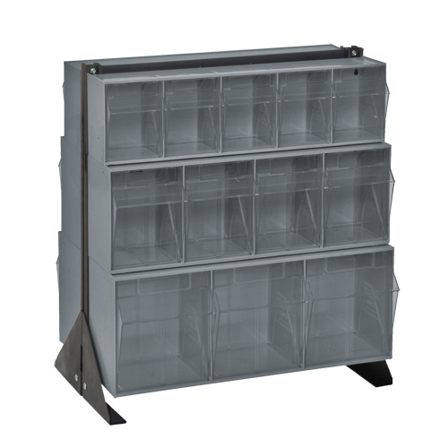 Support pour bacs basculants, 23-5/8" la x 16" p x 28" h, 24 tiroirs Haskins Industrial Inc.