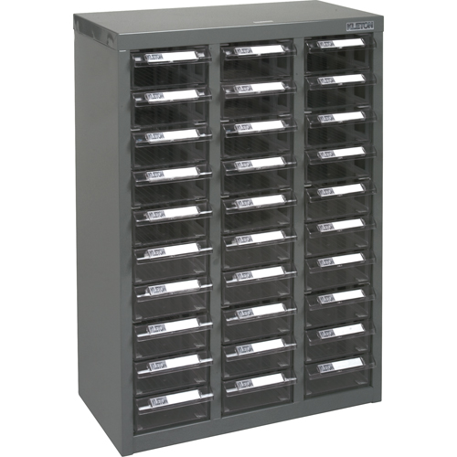KPC-700 Parts Cabinet, Galvanized Steel, 30 Drawers, 17-1/2" x 8-7/10" x 25-3/10", Grey Haskins Industrial Inc.