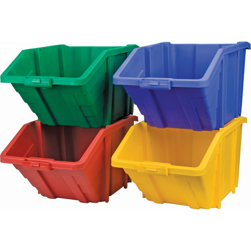 Jumbo Plastic Bin, 15-1/2" W x 13" H x 25" D, Yellow, 200 lbs. Capacity Haskins Industrial Inc.