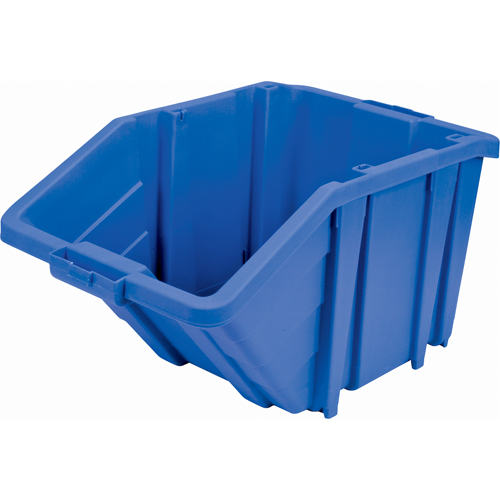 Bac g&eacute;ant en plastique, 15-1/2" la x 13" H x 25" p, Bleu, Capacit&eacute; 200 lb Haskins Industrial Inc.