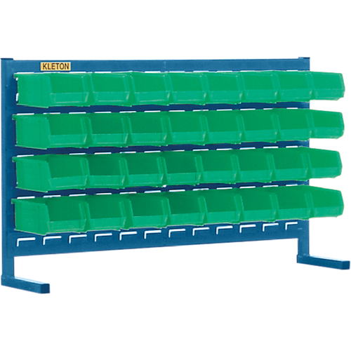 Louvered Rack with Bins, 32 Bins, 36" W x 8-1/4" D x 22" H Haskins Industrial Inc.