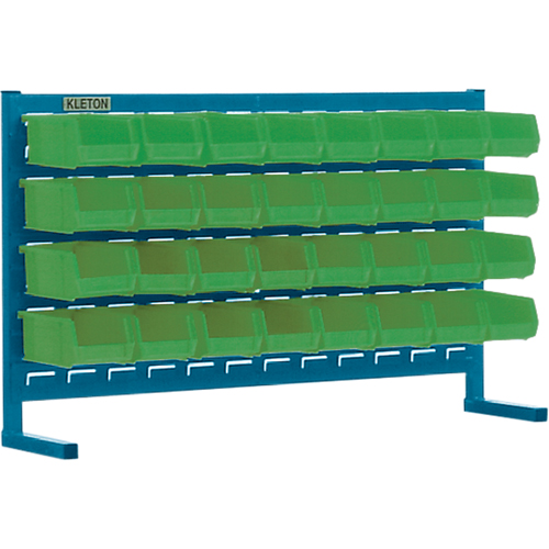 Louvered Rack with Bins, 32 Bins, 36" W x 8-1/4" D x 22" H Haskins Industrial Inc.