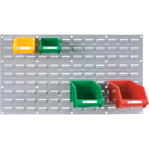 Metal Louvered Panel Bin Support Rack, 32 Bins, 36" W x 1/8" D x 19" H Haskins Industrial Inc.