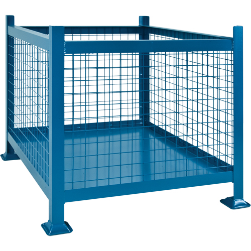 Bulk Stacking Containers, 34.5" W x 40.5" D x 30" H, 3000 lbs. Capacity Haskins Industrial Inc.