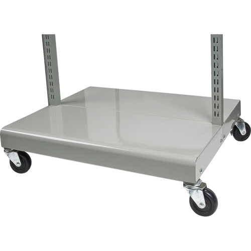 Mobile Tilt Bin Rack - Cart Only, Double-sided, 26-1/4" W x 22" D x 57-1/2" H Haskins Industrial Inc.