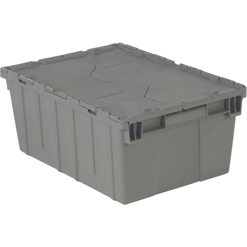 Contenants de distribution Flipak en plastique poly&eacute;thyl&egrave;ne (PE), 21,9" x 15,2" x 9,3", Gris Haskins Industrial Inc.