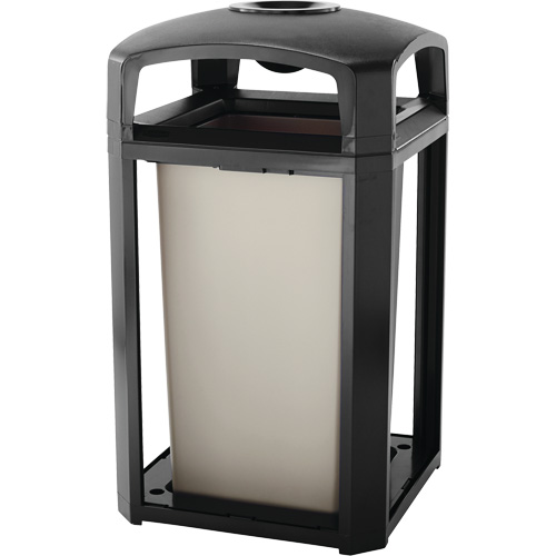 Cendrier et corbeille pour d&eacute;chets de s&eacute;rie classique de s&eacute;rie Landmark, Plastique, Capacit&eacute; 50 gal. US, Hauteur 46-1/2" Haskins Industrial Inc.