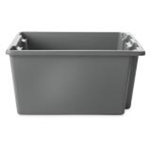 Stack & Nest Palletote Box, 10" x 15.5" x 19.5", Grey Haskins Industrial Inc.