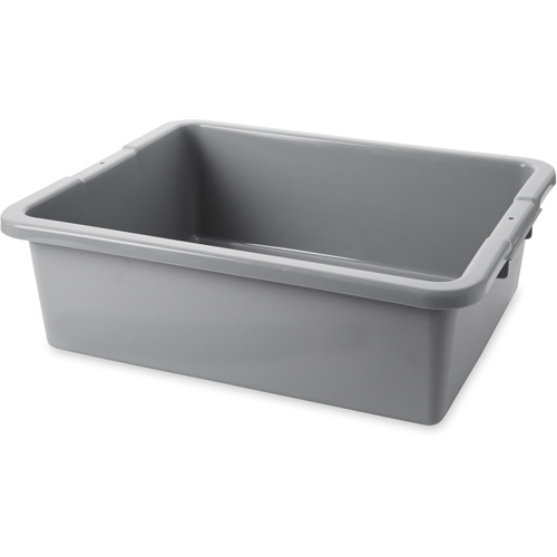 Contenant utilitaire sans compartiments, 7" ha x 21,5" p x 17" lo, Poly&eacute;thyl&egrave;ne, Gris Haskins Industrial Inc.