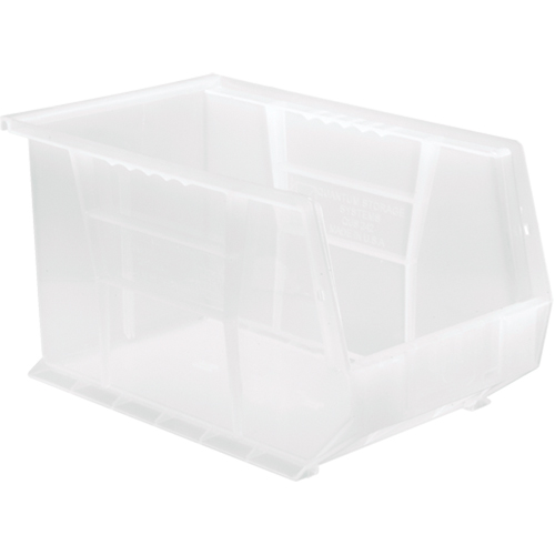 Bac transparent ultra empilable & suspendable, 8-1/4" la, 8" h x 13-5/8" p, Transparent Haskins Industrial Inc.