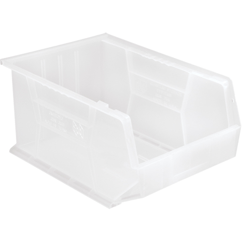 Bac transparent ultra empilable & suspendable, 11" la, 8" h x 16" p, Transparent Haskins Industrial Inc.