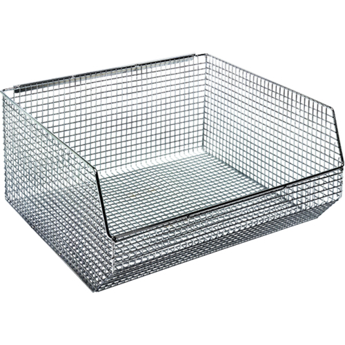 Bacs en fil m&eacute;tallique empilables et suspendables Haskins Industrial Inc.