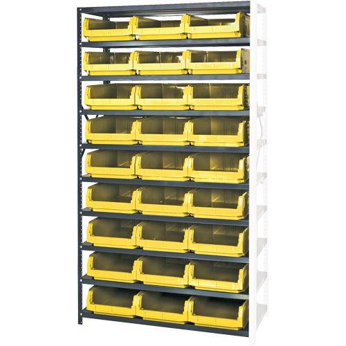 Shelving Unit with Stacking Bins, Steel, Magnum Bin, Add-On, 42" W x 76" H Haskins Industrial Inc.