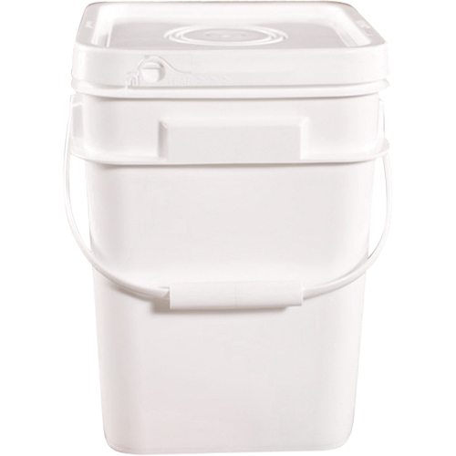 Square Pail, Plastic, 4 gal. Haskins Industrial Inc.