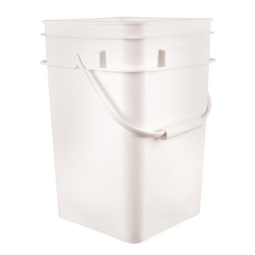 Square Pail, Plastic, 4.25 gal. Haskins Industrial Inc.