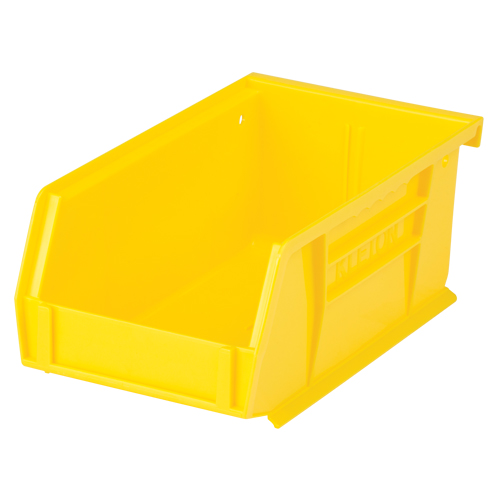Stack & Hang Bin, 4-1/8" W x 3" H x 7-3/8" D, Yellow Haskins Industrial Inc.