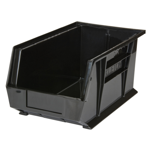 Stack & Hang Bin, 8-1/4" W x 7" H x 14-3/4" D, Black Haskins Industrial Inc.