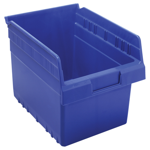 Bacs pour &eacute;tag&egrave;re Store-Max, 8-3/8" la x 8" H x 11-5/8" p, Bleu, Capacit&eacute; 44 lb Haskins Industrial Inc.