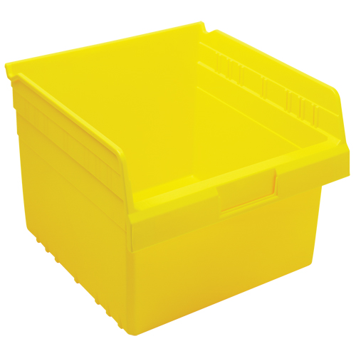 Store-Max Shelf Bins, 11-1/8" W x 8" H x 11-5/8" D, Yellow, 44 lbs. Capacity Haskins Industrial Inc.