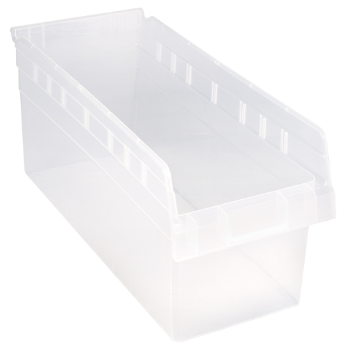 Bacs pour &eacute;tag&egrave;re Store-Max, 8-3/8" la x 8" H x 17-7/8" p, Transparent, Capacit&eacute; 56 lb Haskins Industrial Inc.