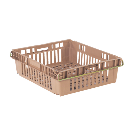 Contenant en plastique empilable Stack-N-Nest pour l'agriculture, 20,3" x 24" x 6,8", Beige Haskins Industrial Inc.