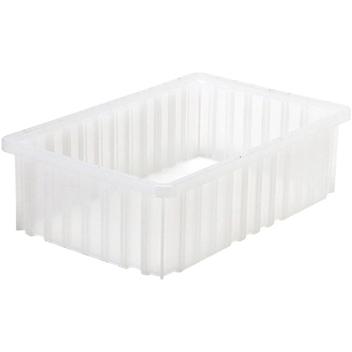 Contenant Divider Box, Plastique, 16,5" la x 10,875" p x 5" h, Gris Haskins Industrial Inc.