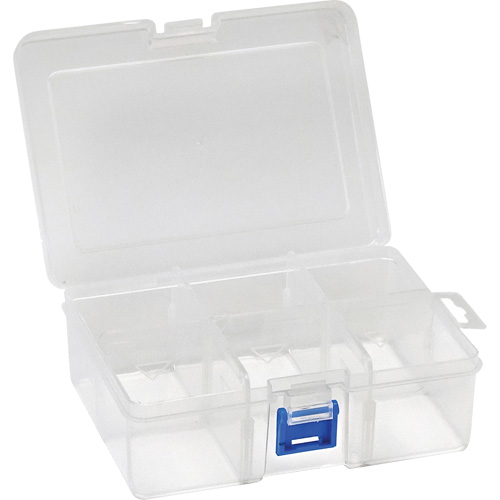 Boîte &agrave; compartiments en plastique, 4,75" la x 6,75" p x 2,25" h, 6 compartiments Haskins Industrial Inc.