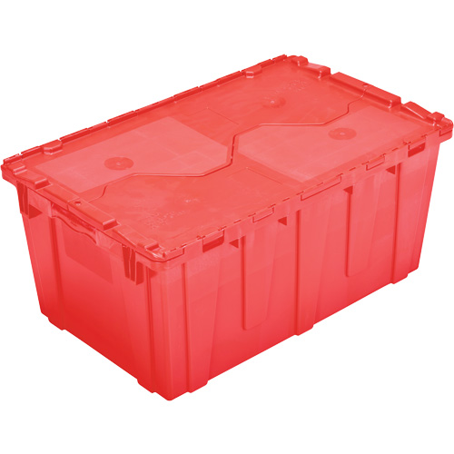 FP243C FliPak Nestable Tote, 26.9" x 16.9" x 12.1", Red Haskins Industrial Inc.