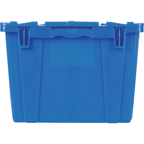 FP243C FliPak Nestable Tote, 26.9" x 16.9" x 12.1", Blue Haskins Industrial Inc.