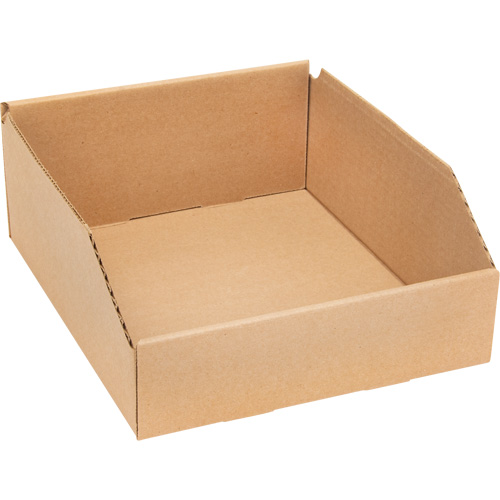 Deep Corrugated Parts Bins, 9-3/4" W x 11-1/4" D x 4-1/2" H, Beige Haskins Industrial Inc.
