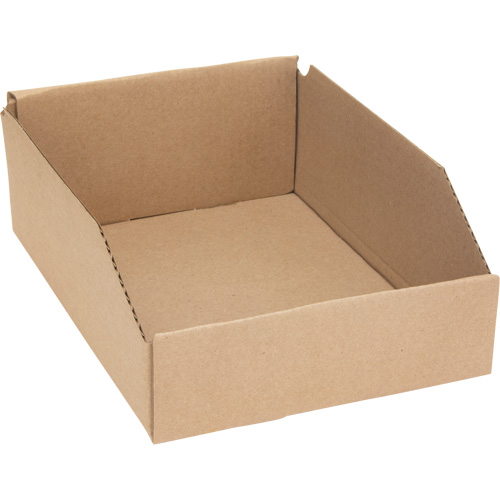 Deep Corrugated Parts Bins, 8-3/4" W x 11-1/4" D x 4-1/2" H, Beige Haskins Industrial Inc.