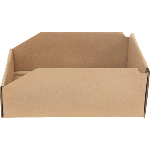 Deep Corrugated Parts Bins, 8-3/4" W x 11-1/4" D x 4-1/2" H, Beige Haskins Industrial Inc.