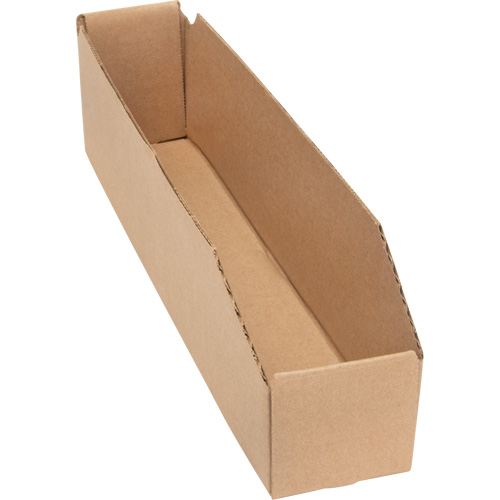 Deep Corrugated Parts Bins, 1-7/8" W x 17-1/8" D x 4-1/2" H, Beige Haskins Industrial Inc.