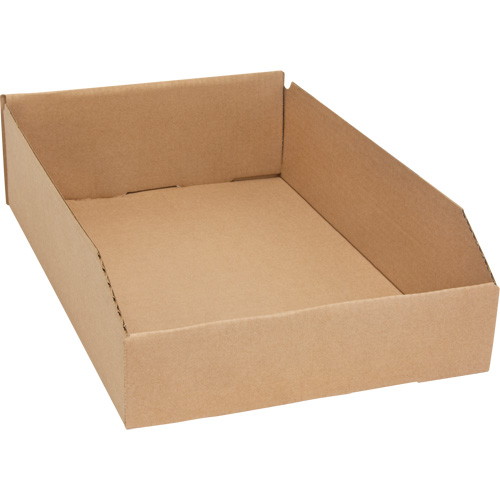 Deep Corrugated Parts Bins, 11-3/4" W x 17-1/4" D x 4-1/2" H, Beige Haskins Industrial Inc.