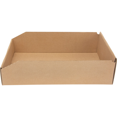 Deep Corrugated Parts Bins, 11-3/4" W x 17-1/4" D x 4-1/2" H, Beige Haskins Industrial Inc.