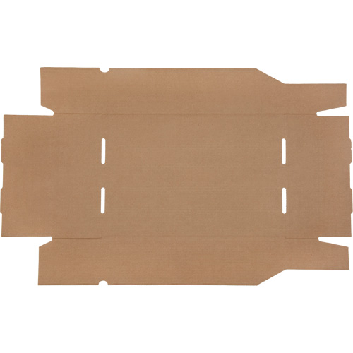 Deep Corrugated Parts Bins, 11-3/4" W x 17-1/4" D x 4-1/2" H, Beige Haskins Industrial Inc.