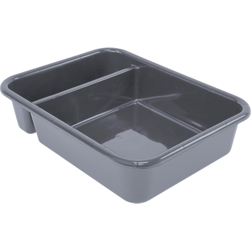 All-Purpose Compartmentalized Storage Tub, 5" H x 15" D x 20" L, Plastic, Grey Haskins Industrial Inc.