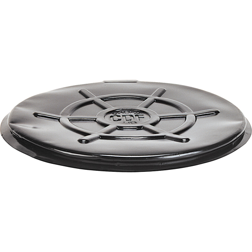 Protective Drum Lids, Closed Top, Fits: 55 US gal (45 imp. gal.), Black Haskins Industrial Inc.