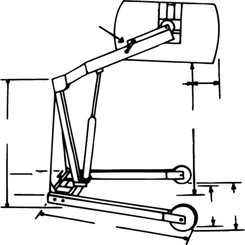 Hydra-Lift Drum Handlers, 55 US gal. (45 Imperial Gal.) Capacity Haskins Industrial Inc.
