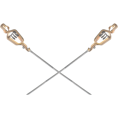 Light-Duty Bonding & Grounding Wire Assemblies - Two Alligator Clips Haskins Industrial Inc.