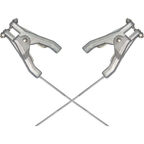 Heavy-Duty Bonding & Grounding Wire Assemblies - Two Hand Clamp Connectors Haskins Industrial Inc.