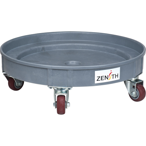 Leak Containment Drum Dolly, 24.25" dia. X 7.625" H, 1.5 US Gal. Spill Cap. Haskins Industrial Inc.