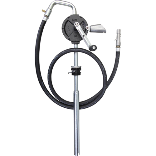 Rotary Drum Pump, Cast Iron, Fits 15-55 Gal., 10 gallons per minute Haskins Industrial Inc.